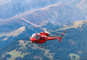 Hubschrauber in der Luft